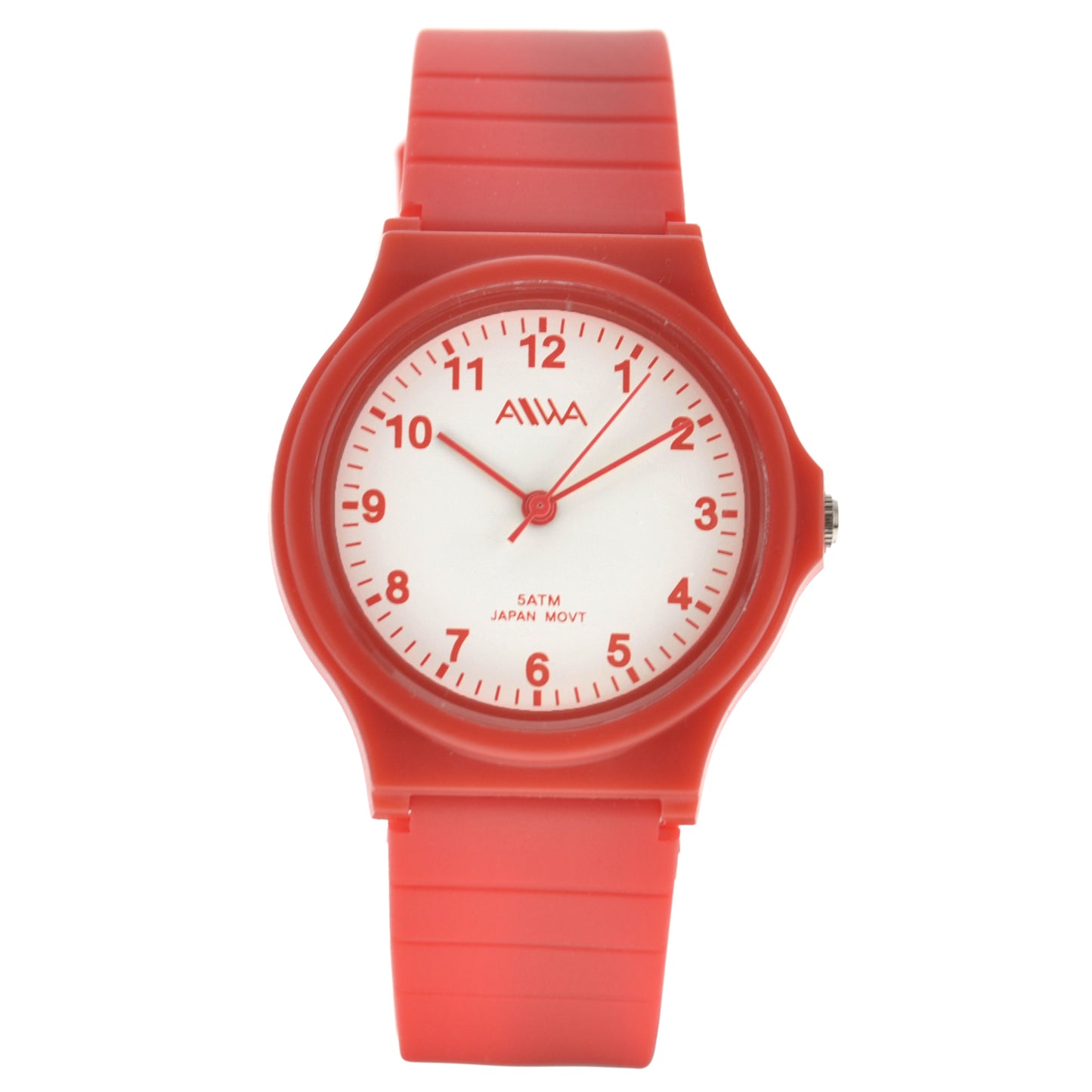 art. 10304 0017RJ - AIWA Time- Reloj análogo, Caucho, Sumergible, tipo MQ24