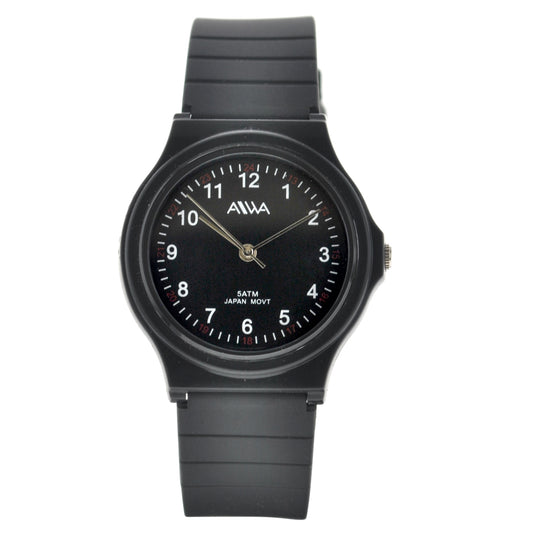 art. 10304 018NG - AIWA Time- Reloj análogo, Caucho, Sumergible, tipo MQ24