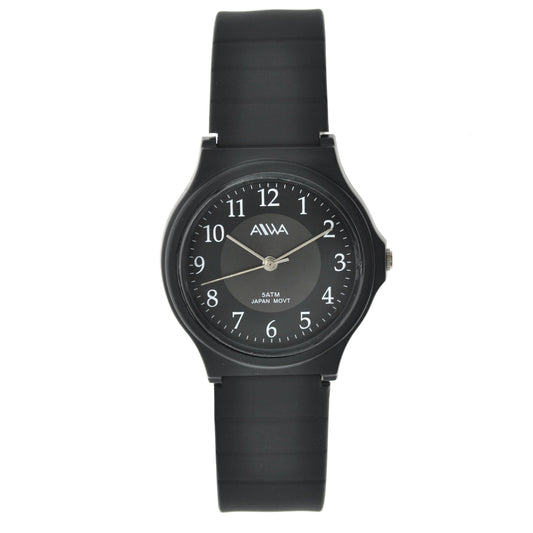art. 10304 022NG - AIWA Time- Reloj análogo, Caucho, Sumergible, tipo MQ24