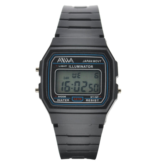 art. 10303 001NG - AIWA Time- Reloj Digital, Caucho, Sumergible, tipo F91