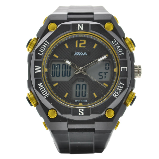 art. 10315 001AM - AIWA Time - Reloj Análogo-Digital, Caballero, Sumergible, 5 ATM