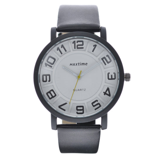 art. 0059-1 001BL - MAXTIME - Reloj Análogo, Malla Cuero Color