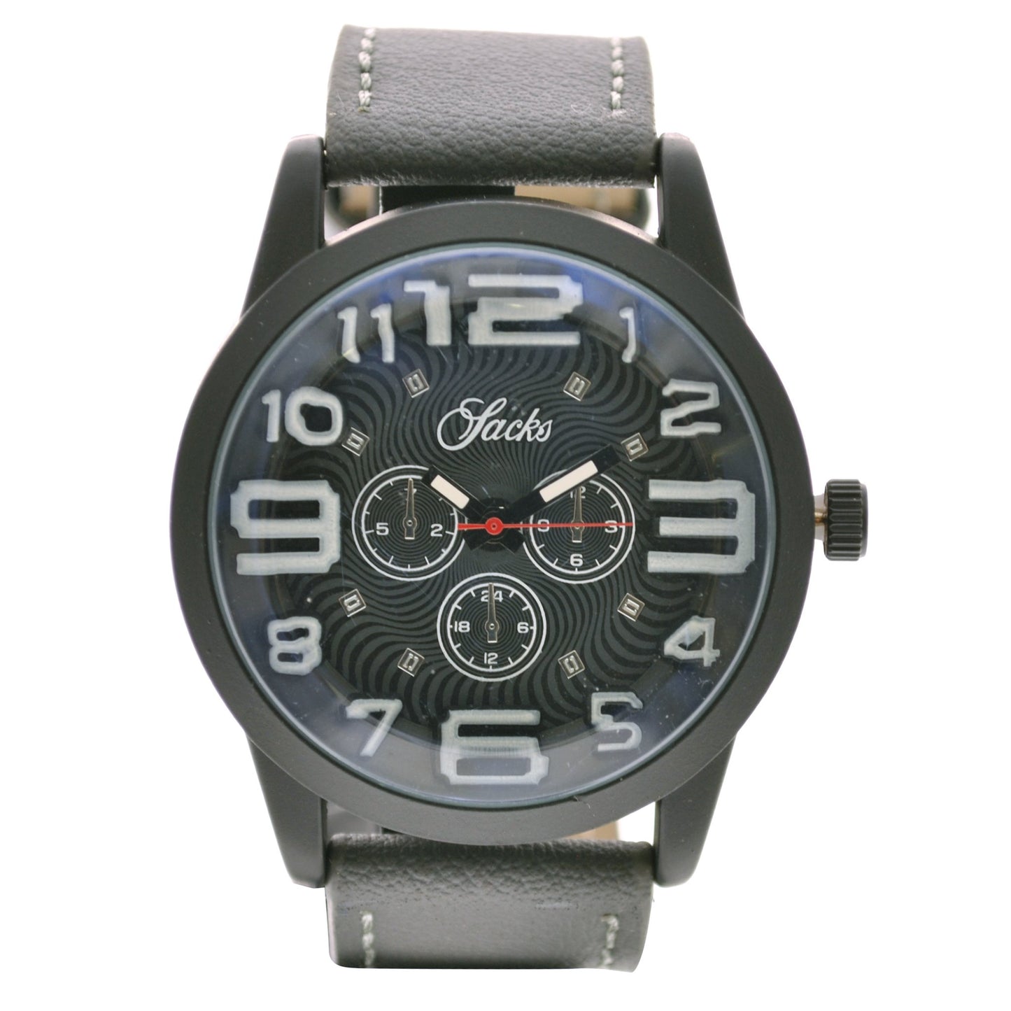 art. 1032 004GR - SACKS - Reloj análogo, Malla Cuero, Caballero, Casual