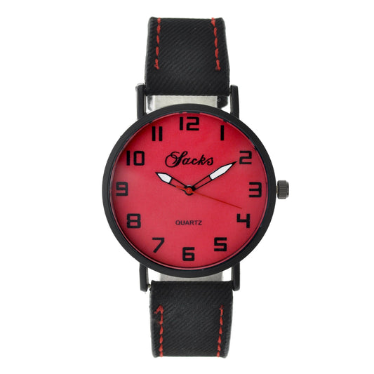 art. 1035 012RJ - SACKS - Reloj análogo, Malla Cuero, Unisex, Fashion