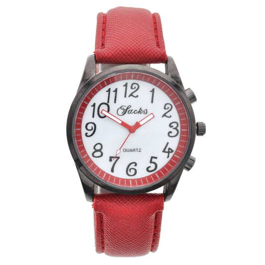 art. 1035 013RJ - SACKS - Reloj análogo, Malla Cuero, Unisex, Fashion