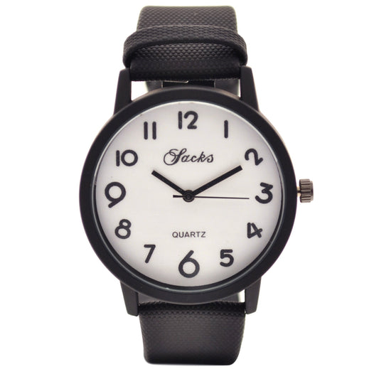 art. 1035 017BL - SACKS - Reloj análogo, Malla Cuero, Unisex, Fashion