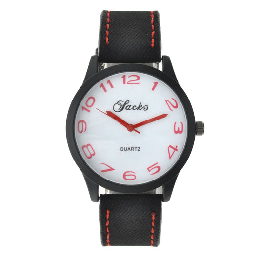 art. 1035 021RJ - SACKS - Reloj análogo, Malla Cuero, Unisex, Fashion