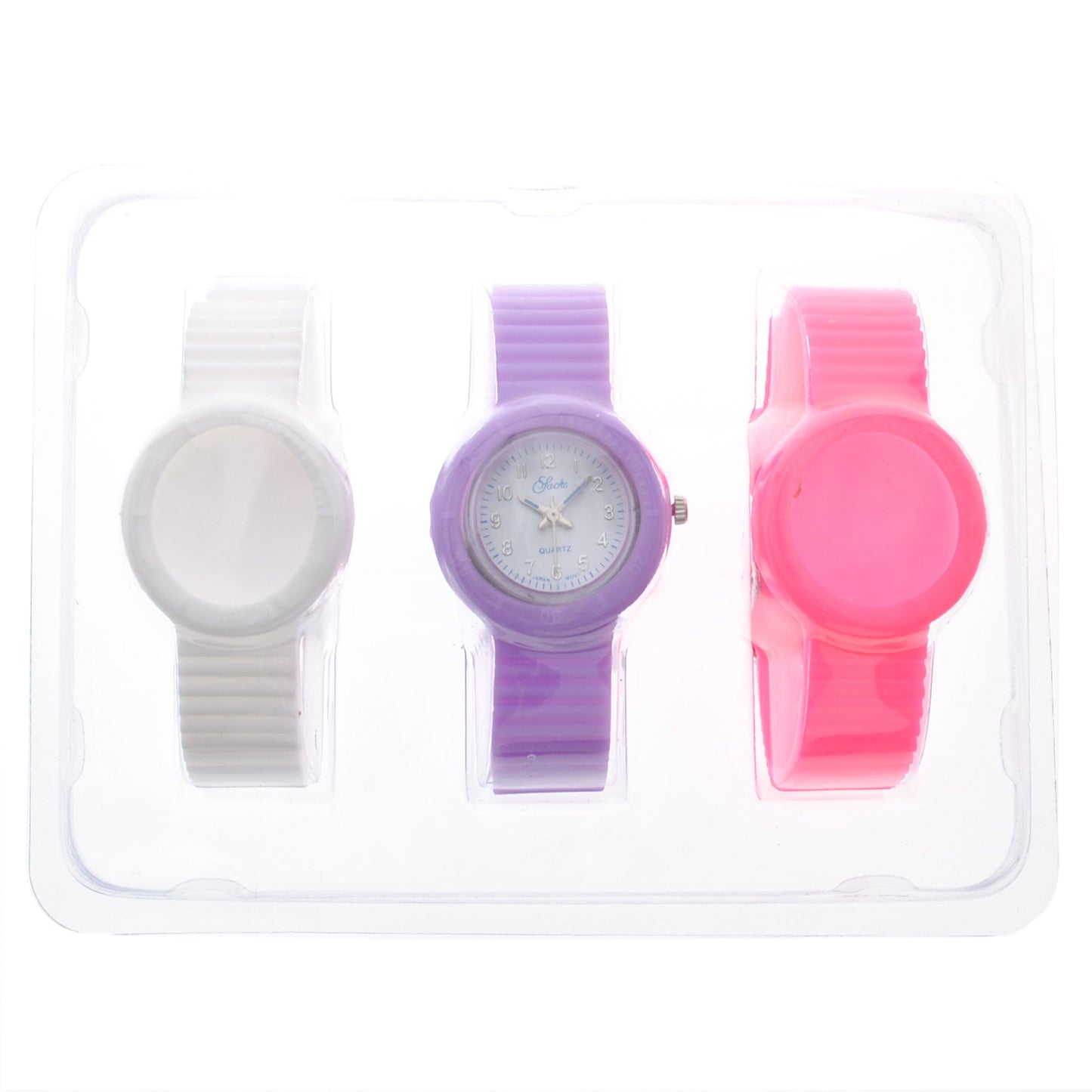 art. 1185 008VT - SACKS - Reloj análogo, set de mallas plásticas intercambiables, Dama