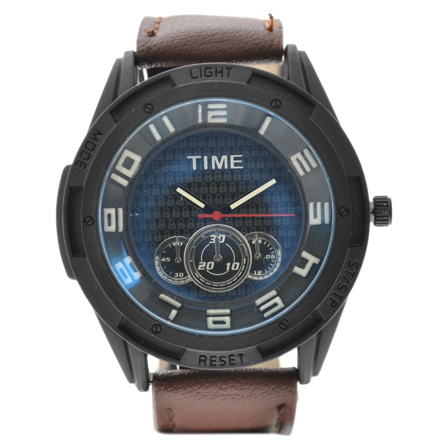 art. 1032 009MN - TIME - Reloj análogo, Malla Cuero, Caballero, Casual