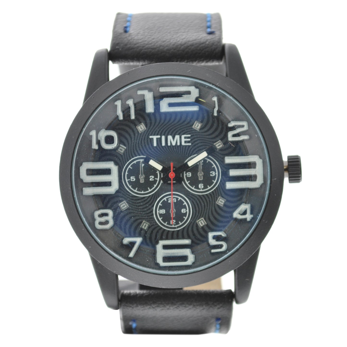art. 1032 011AZ - TIME - Reloj análogo, Malla Cuero, Caballero, Casual