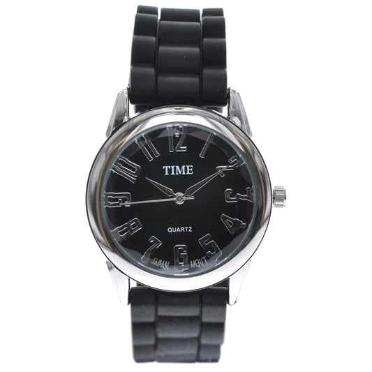 art. 1175 001NG - TIME - Reloj Analogo, Malla Silicona Color, Dama
