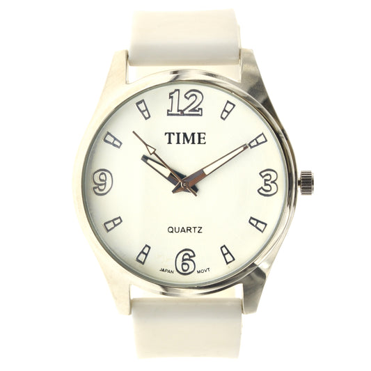 art. 1175 002BL - TIME - Reloj Analogo, Malla Silicona Color, Dama