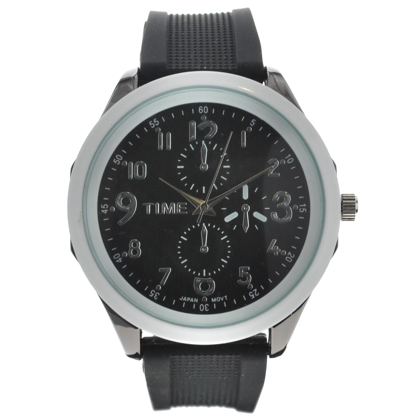 art. 1194 004BL - TIME - Reloj Analogo, Malla Caucho