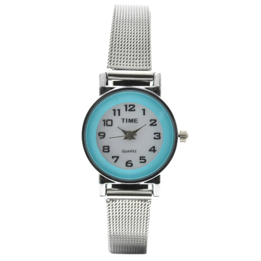 art. 1034 001CS - TIME - Reloj análogo, Malla Metal tipo Mesh, Dama