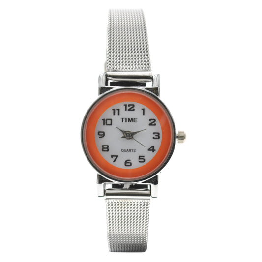 art. 1034 001NJ - TIME - Reloj análogo, Malla Metal tipo Mesh, Dama