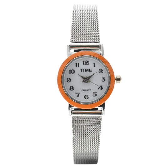 art. 1034 002NJ - TIME - Reloj análogo, Malla Metal tipo Mesh, Dama