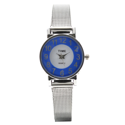 art. 1034 003AZ - TIME - Reloj análogo, Malla Metal tipo Mesh, Dama