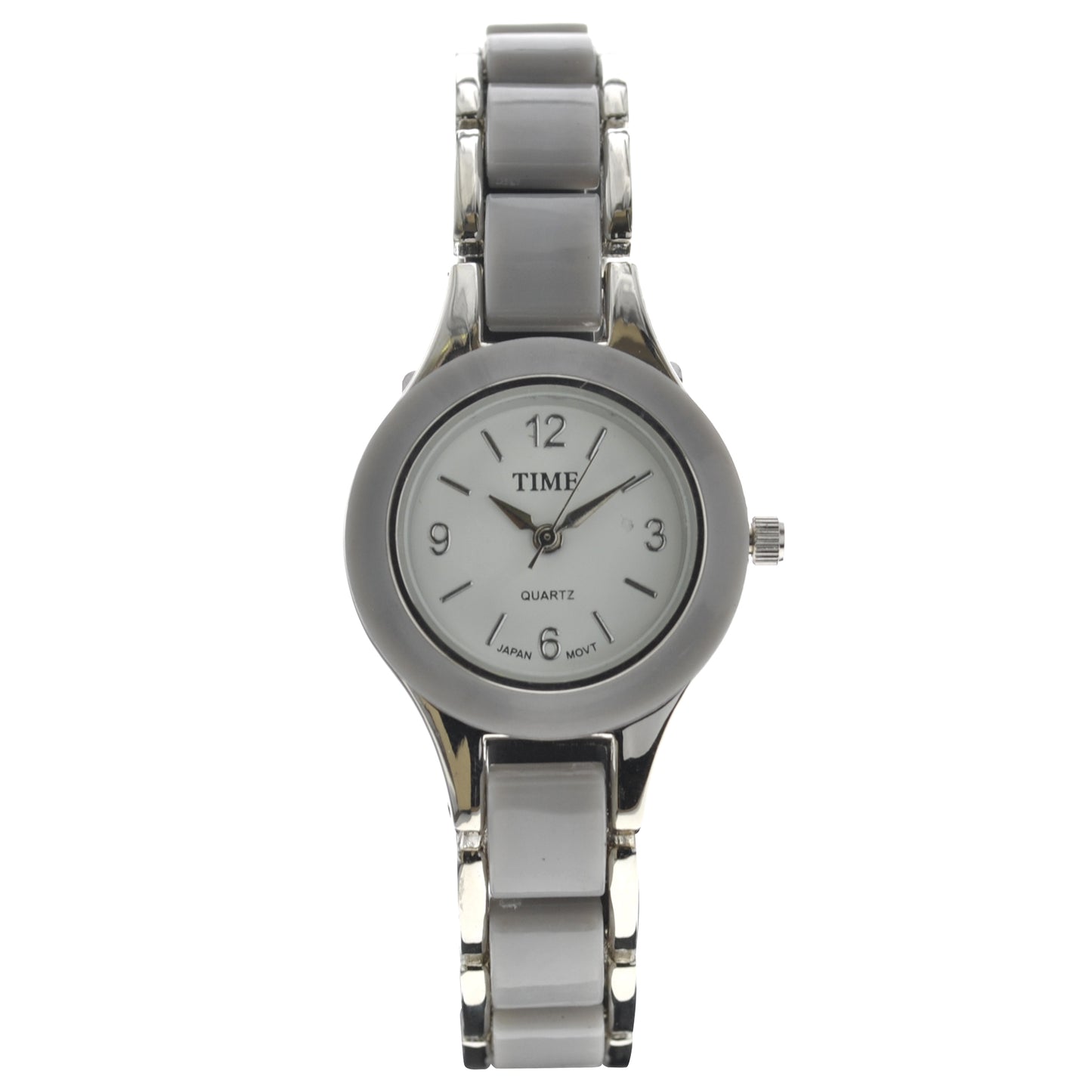 art. 1165 002GR - TIME - Reloj Analogo, Malla Metal, Bijou Esmaltado, Dama