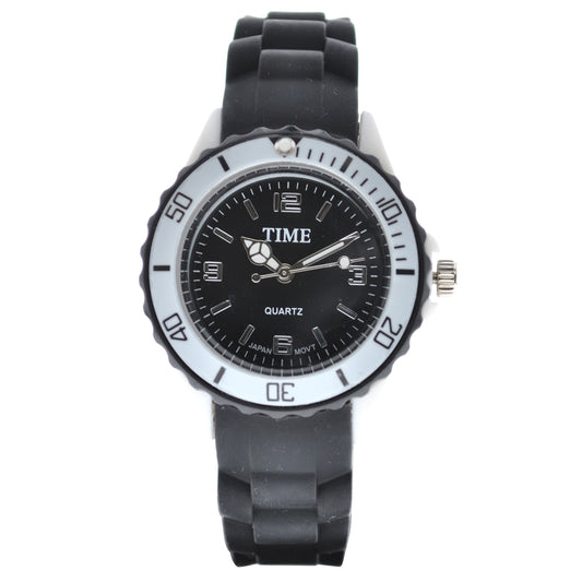 art. 1169 001NG - TIME - Reloj análogo, Malla silicona color, Dama