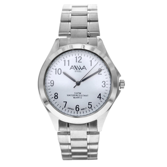 art. 10300 001BL - AIWA Time - Reloj Acero, Caballero, Sumergible, 5ATM