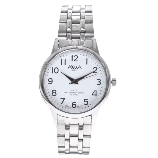 art. 10300 002BL - AIWA Time - Reloj Acero, Caballero, Sumergible, 5ATM
