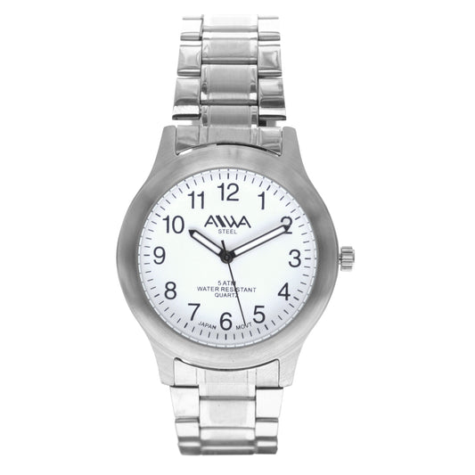 art. 10300 004BL - AIWA Time - Reloj Acero, Caballero, Sumergible, 5ATM