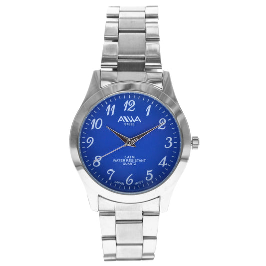 art. 10300 004AZ - AIWA Time - Reloj Acero, Caballero, Sumergible, 5ATM