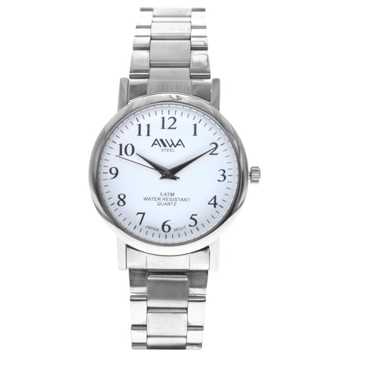 art. 10300 005BL - AIWA Time - Reloj Acero, Caballero, Sumergible, 5ATM