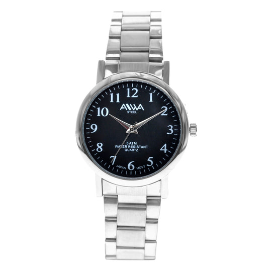 art. 10300 005NG - AIWA Time - Reloj Acero, Caballero, Sumergible, 5ATM