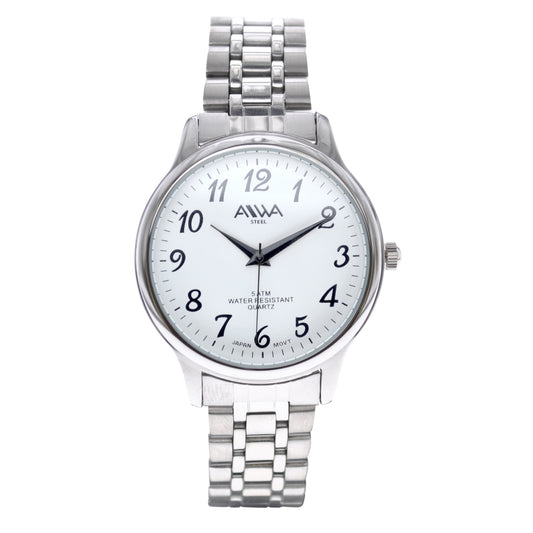 art. 10300 007BL - AIWA Time - Reloj Acero, Caballero, Sumergible, 5ATM