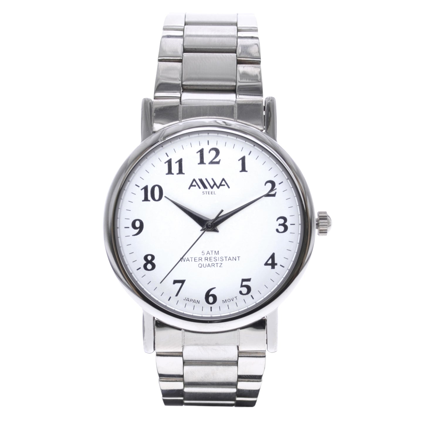 art. 10300 025BL - AIWA Time - Reloj Acero, Caballero, Sumergible, 5ATM