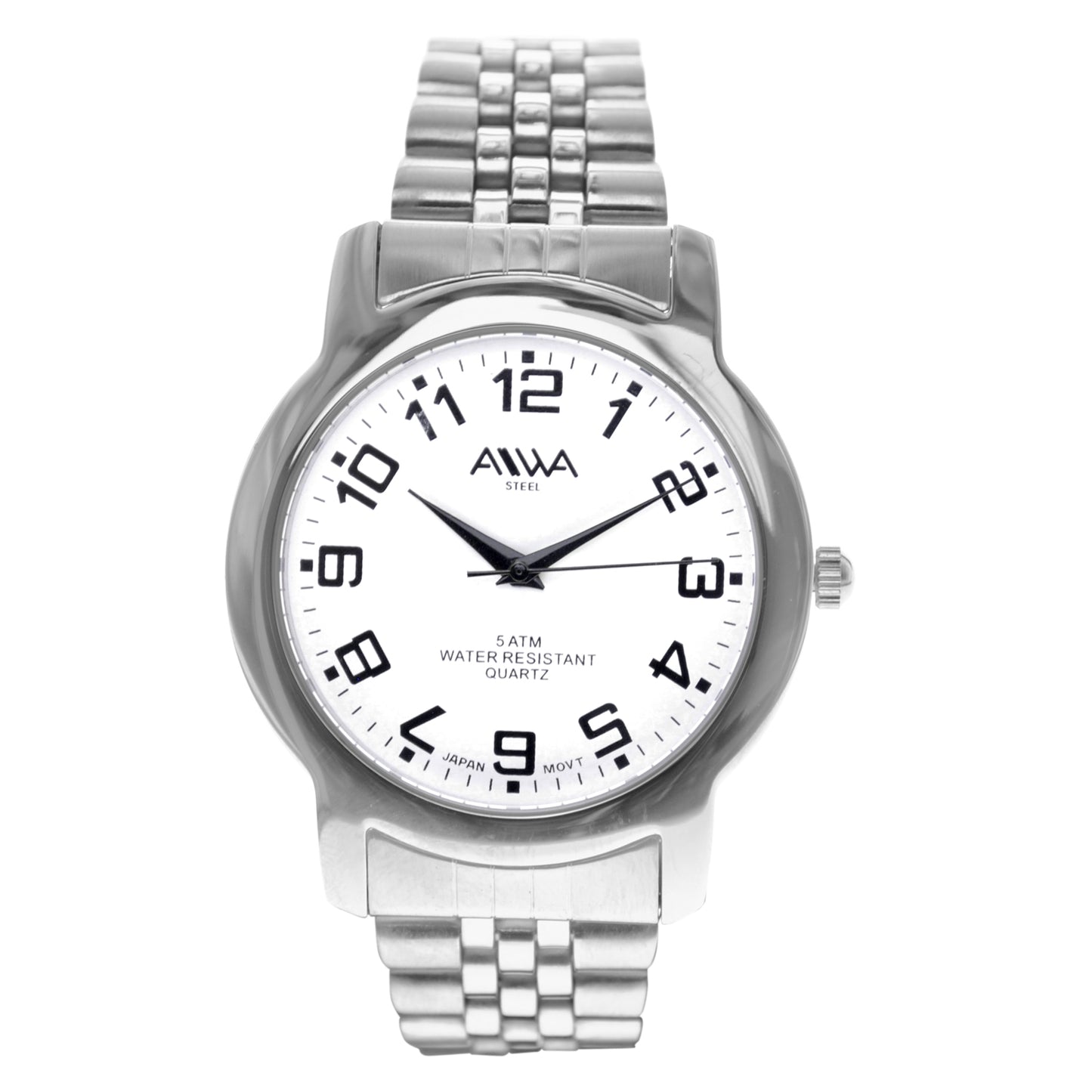 art. 10300 027BL - AIWA Time - Reloj Acero, Caballero, Sumergible, 5ATM