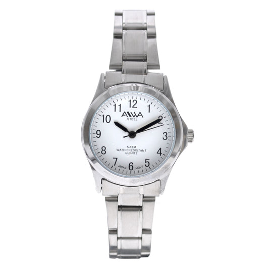 art. 10300 005BL - AIWA Time - Reloj Acero, Dama, Sumergible, 5ATM
