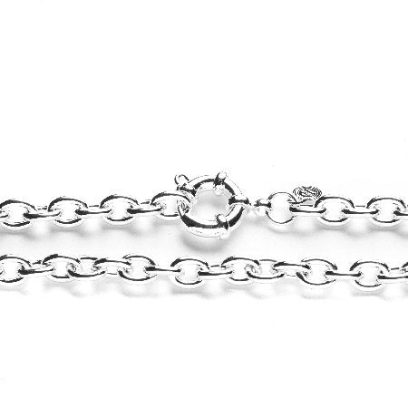 Cadena Tiffany,  9Mm, 50 Cm De Largo, Acero Blanco / 1100TI-7