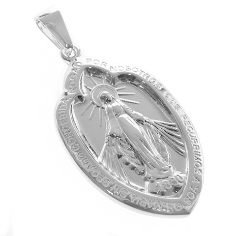 Dije acero blanco Virgen La Milagrosa 5 cm D&K - 1300RE-15