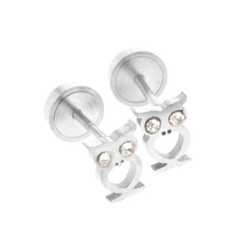 Abridores de acero buhos con cubic con tick de seguridad y estuche incluido / 200AD-24