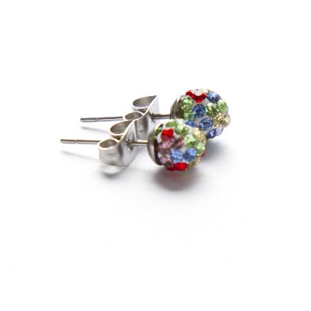 Aros Bola De Fuego Multicolor 6 Mm / 200BF-17