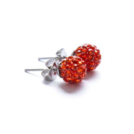 Aros Bola De Fuego Naranja 8 Mm / 200BF-33