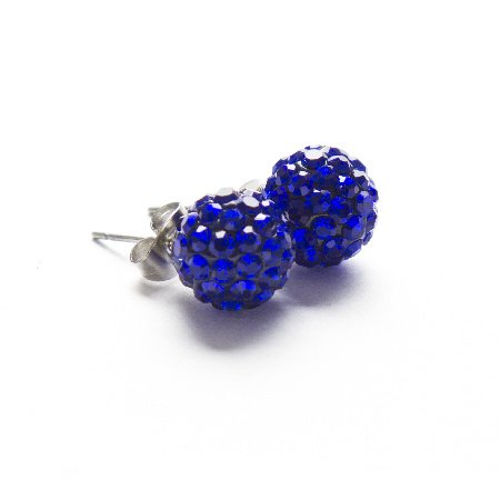 Aros Bola De Fuego Azul Marino 10 Mm / 200BF-47