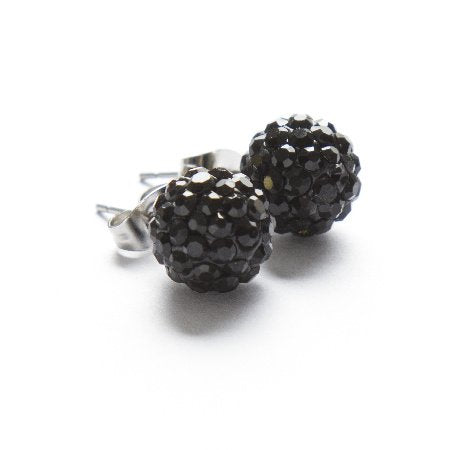 Aros Bola De Fuego Negro 10 Mm / 200BF-65