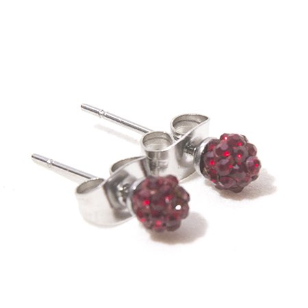 Aros Bolitas De Fuego 4 Mm Bordo / 200BF-77