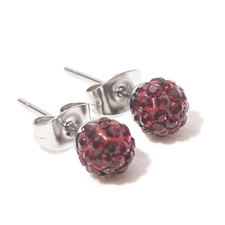 Aros Bolitas De Fuego 6 Mm Rojo / 200BF-93