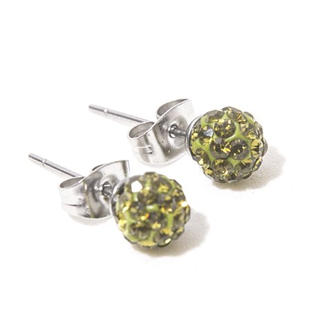 Aros Bolitas De Fuego 6 Mm Verde / 200BF-95