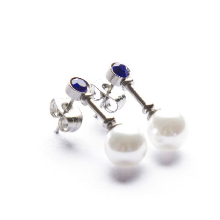 Aro Bolita Perla Colgante / 200BO-4