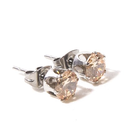 Aro acero chispita redondo color ambar 5.5 mm D&K / 200CH-13