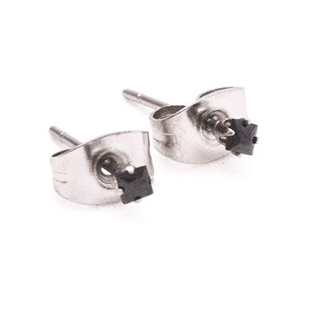 Aro acero chispita negro cuadrado D&K / 200CH-5