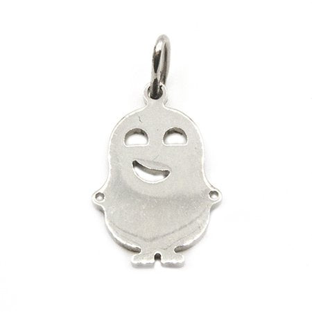 Dije de acero fantasma 2.7 cm con argolla incl. / 500GE-57