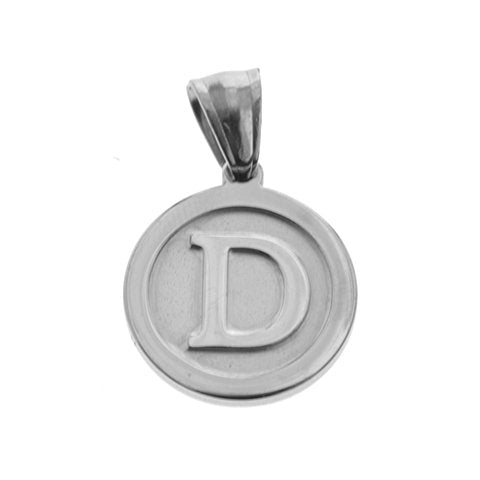 Dije Acero Quirurgico Medalla Inicial D de 32mm / 500IN-27