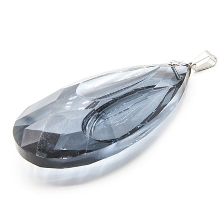 Dije piedra gota T-Swarovski  color azulino 9 cm con argolla incluida D&K / 500PI-14