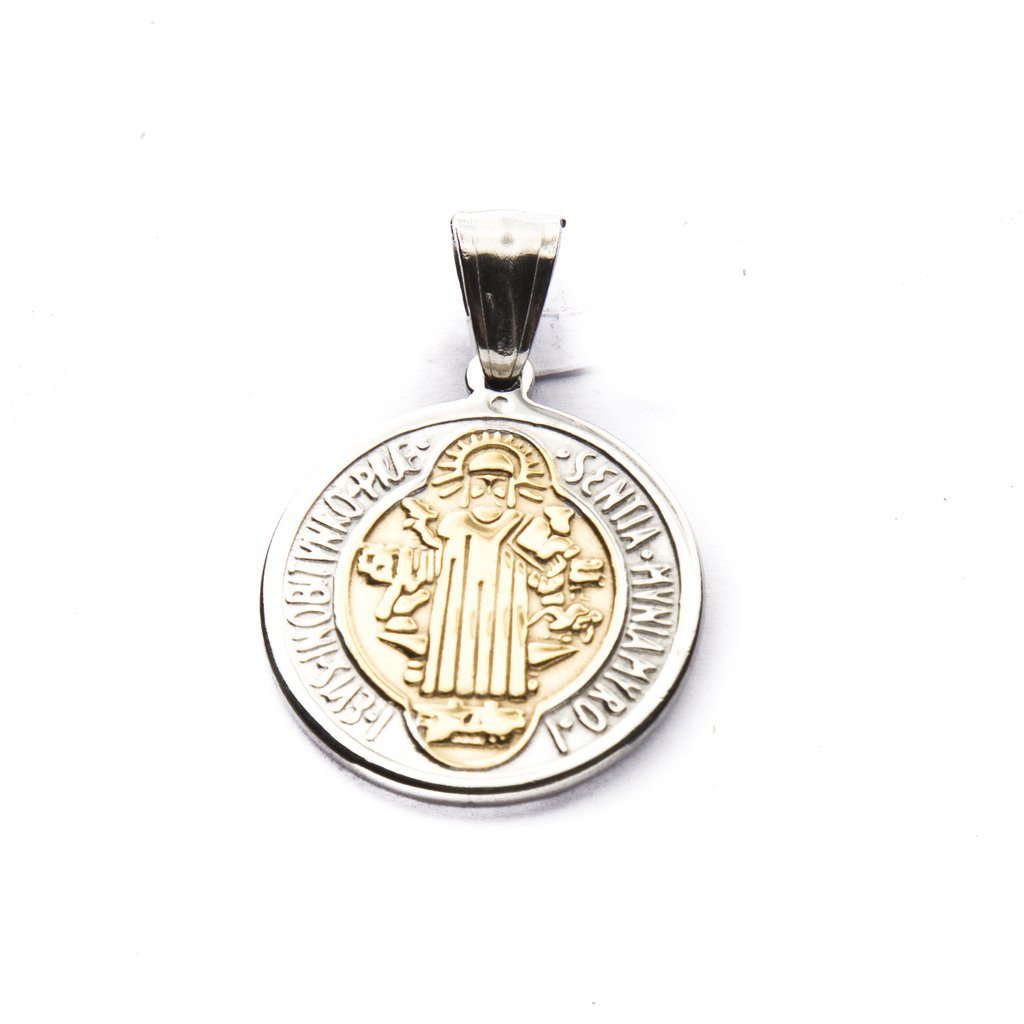 Dije San Benito Redondo Combinado Mediano / 500RE-37